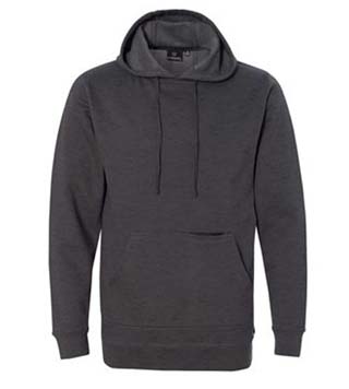 8609 - Injected Yarn Dyed Fleece Hooded Pullover Sweatshirt