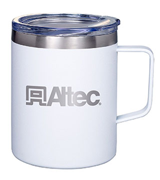 12 Oz. Insulated Stainless Steel Mug - White