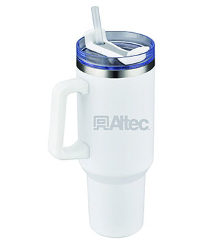 40 Oz. Double Wall Tumbler With Handle And Straw