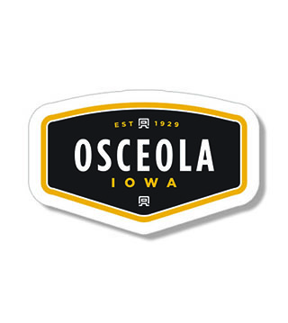 AL1-187 - SC Badges - Osceola IA Sticker