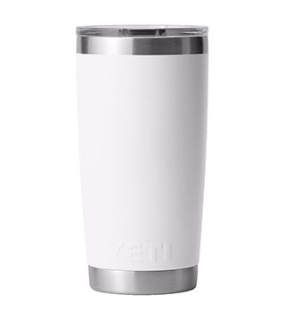 YETI 20oz Rambler - White